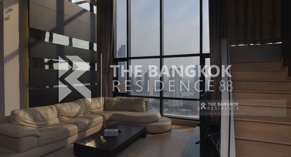 For rent 3 bedrooms condo in Khlong San, Bangkok