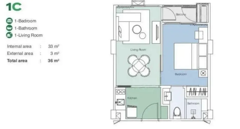 Condo en venta y en alquiler de 1 habitaciones en Thalang, Phuket