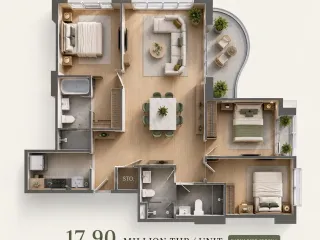 For sale 3 bedrooms condo in Watthana, Bangkok