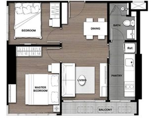 Wohnung zur Miete und zum Kauf mit 2 Zimmer in Bang Phlat, Bangkok