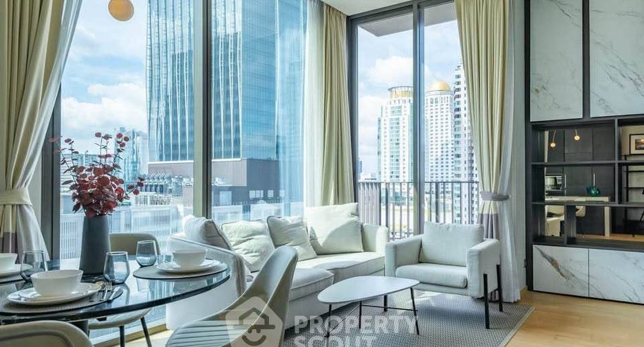 Condo en alquiler de 2 habitaciones en Pathum Wan, Bangkok