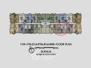 Продажа 1 кровать кондо в Ратчатхещи, Бангкок
