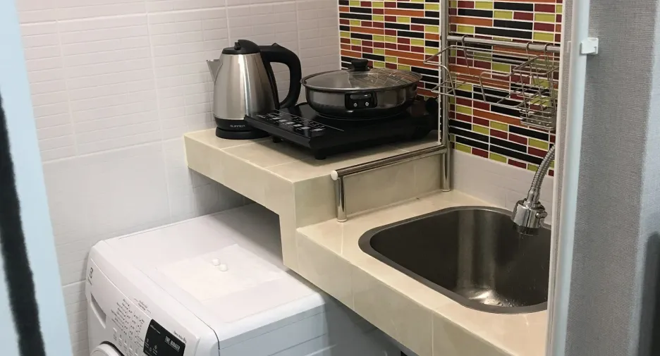 For rent studio condo in Huai Khwang, Bangkok