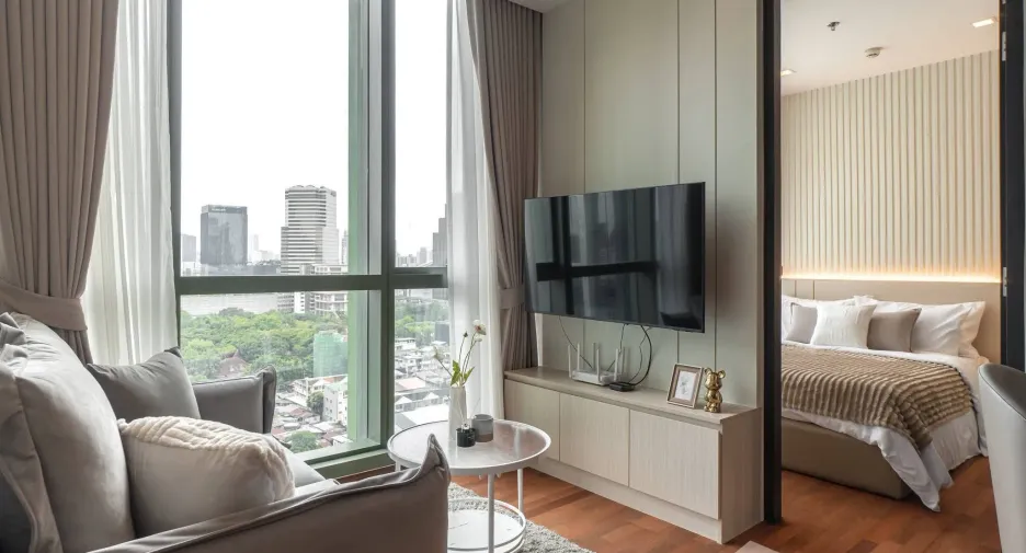 Wohnung zur Miete mit 1 Zimmer in Pathum Wan, Bangkok