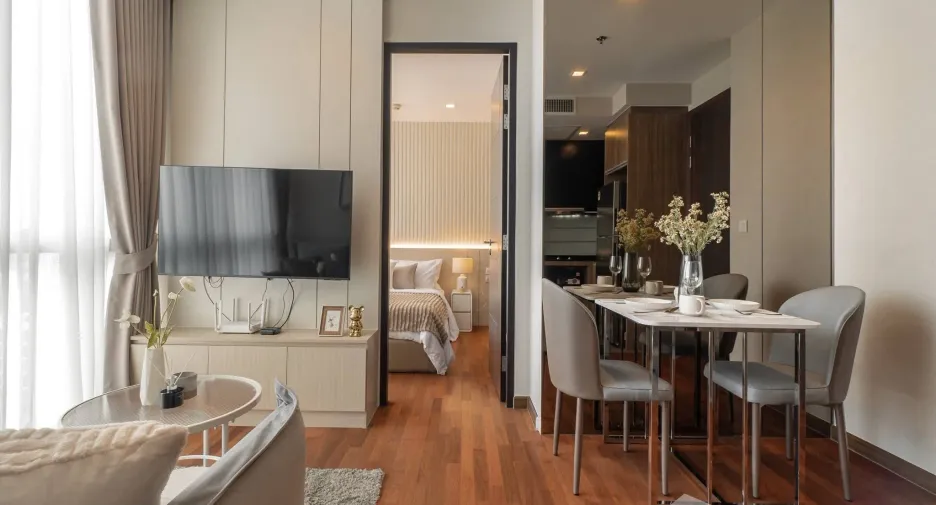 Wohnung zur Miete mit 1 Zimmer in Pathum Wan, Bangkok