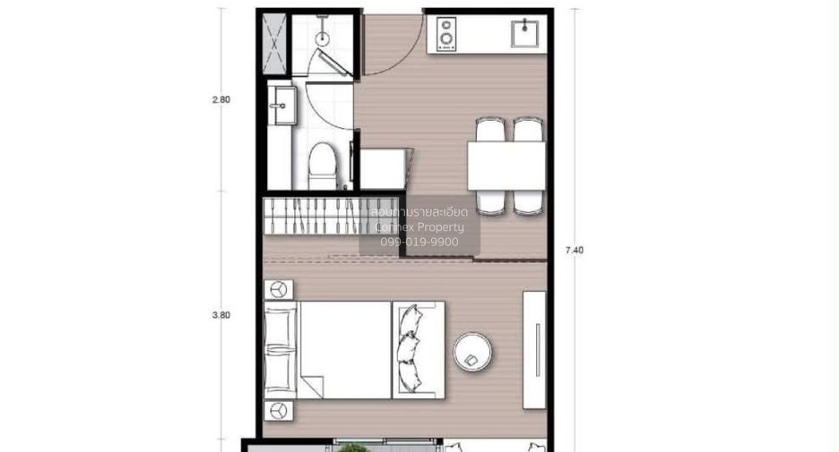 For sale 1 bed condo in Watthana, Bangkok