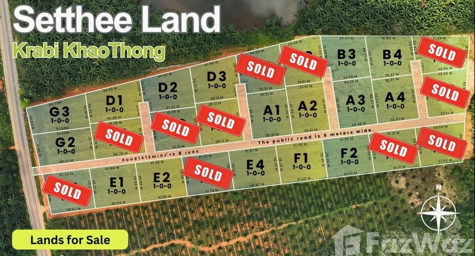 For sale land in Mueang Krabi, Krabi