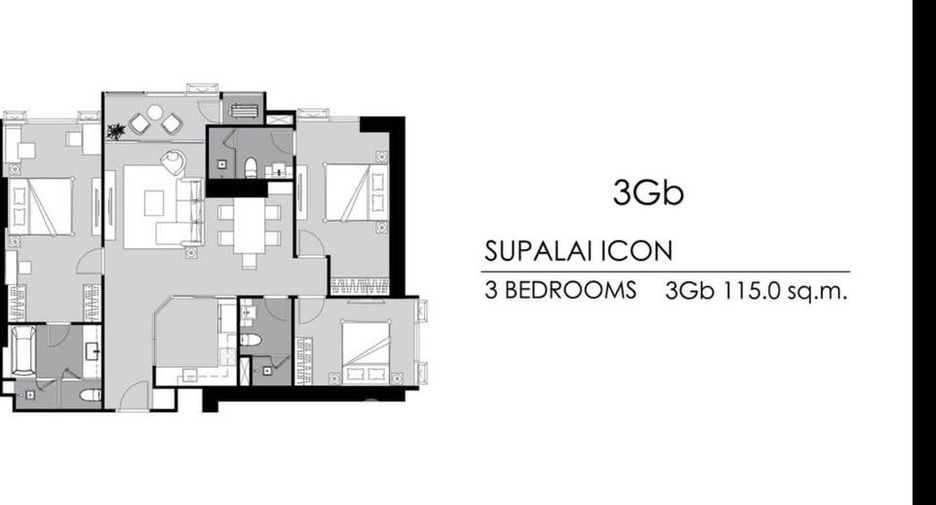À louer 3 chambres condo à Sathon, Bangkok