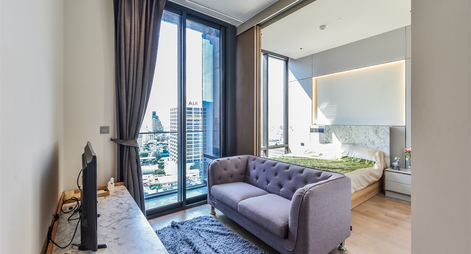 Wohnung zur Miete mit 1 Zimmer in Bang Rak, Bangkok