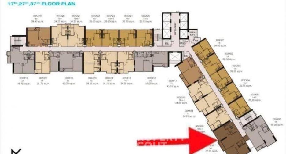 For sale 3 bedrooms condo in Chatuchak, Bangkok