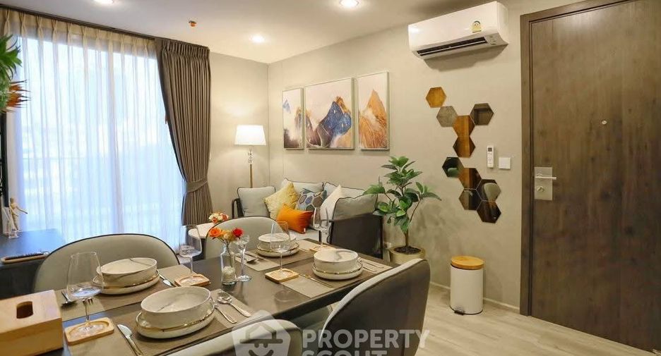 Condo en alquiler de 2 habitaciones en Huai Khwang, Bangkok