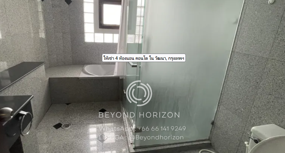 For rent 4 bedrooms condo in Watthana, Bangkok