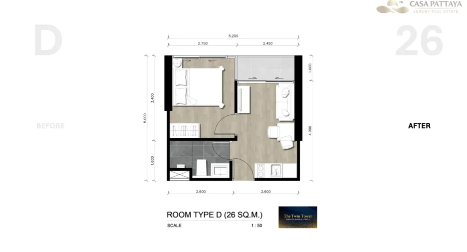 For sale 1 Beds condo in Jomtien, Pattaya