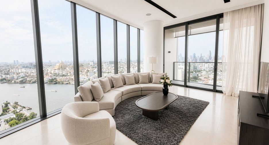 For rent 2 bedrooms condo in Khlong San, Bangkok