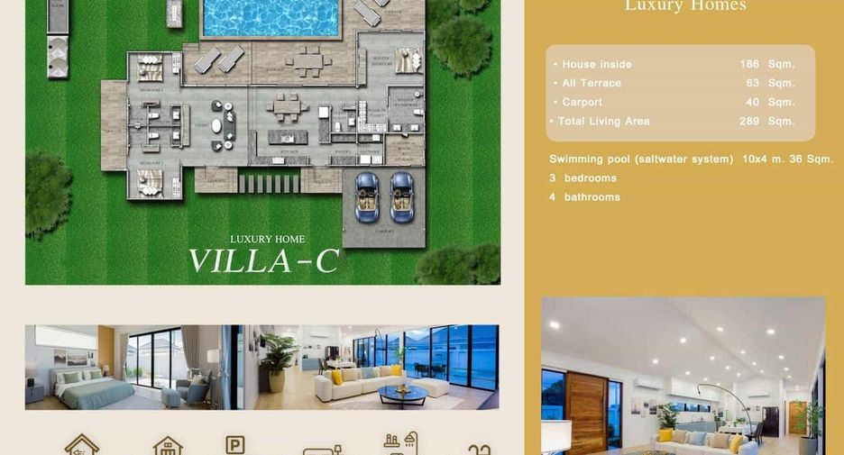 For sale 3 bedrooms villa in Pran Buri, Prachuap Khiri Khan