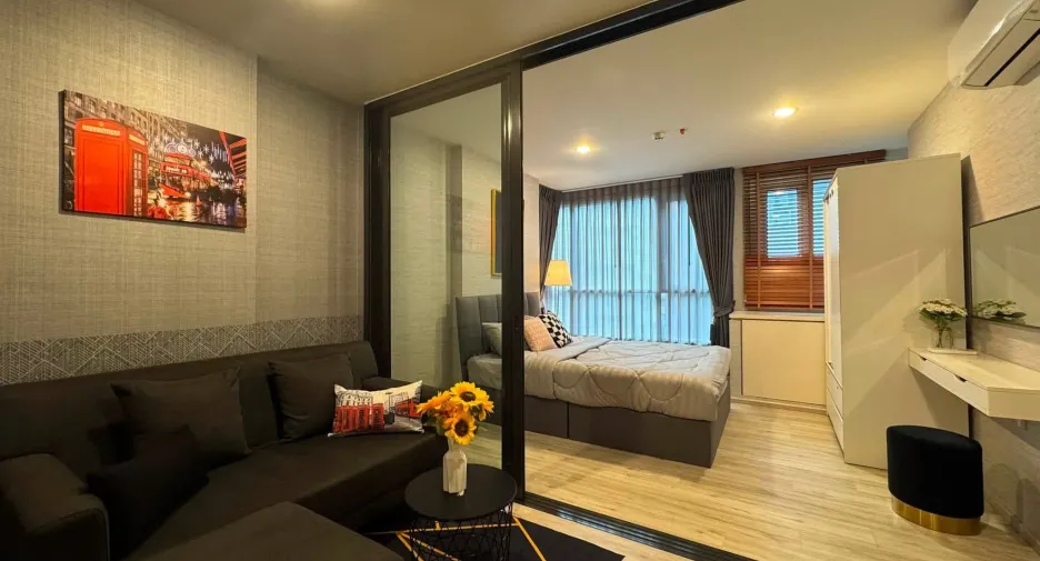 À louer studio condo à Huai Khwang, Bangkok