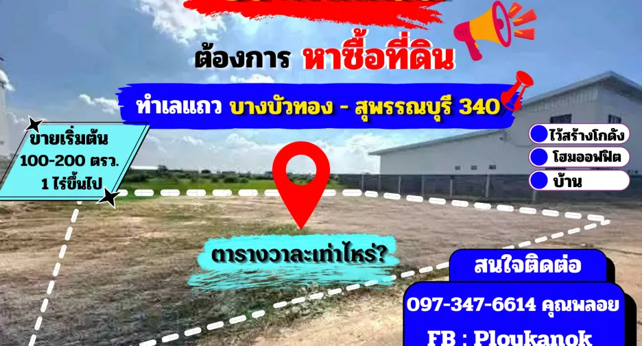 Grundstück zum Kauf in Bang Bua Thong, Nonthaburi