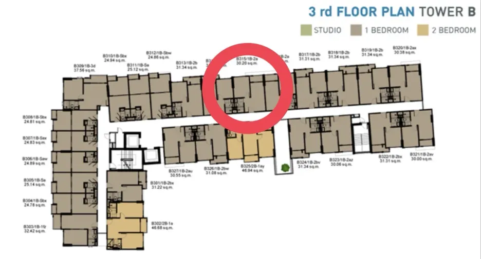 For sale 1 bed condo in Bang Kapi, Bangkok