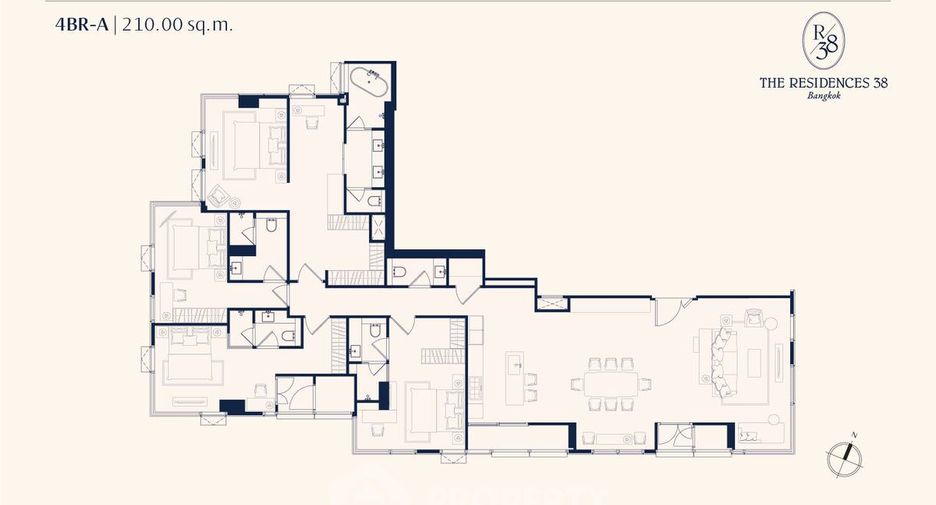 For sale 4 bedrooms condo in Khlong Toei, Bangkok
