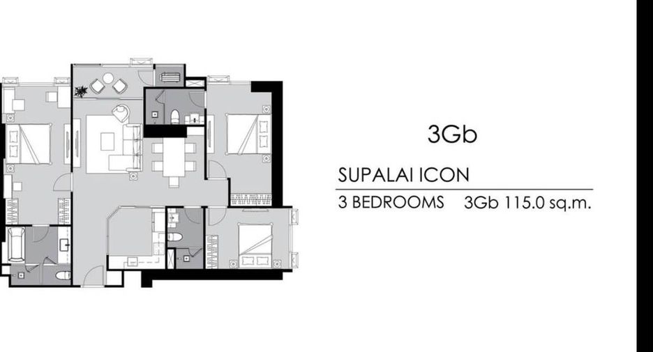 For rent 3 bedrooms condo in Sathon, Bangkok
