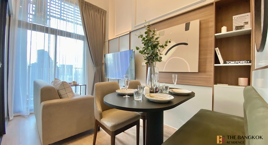 Condo en alquiler de 2 habitaciones en Huai Khwang, Bangkok