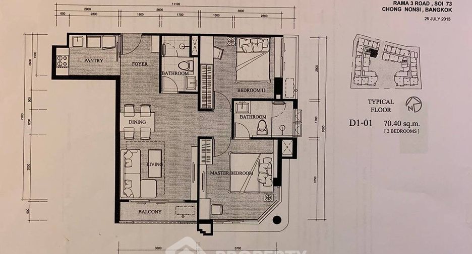 For sale 2 bedrooms condo in Yan Nawa, Bangkok