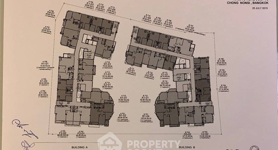 For sale 2 bedrooms condo in Yan Nawa, Bangkok