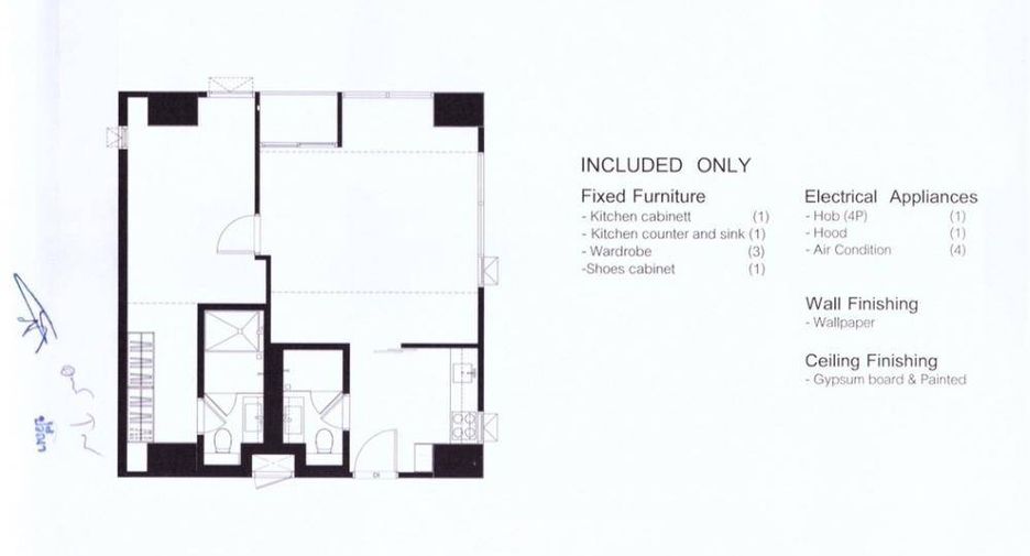 À vendre 3 chambres condo à Huai Khwang, Bangkok