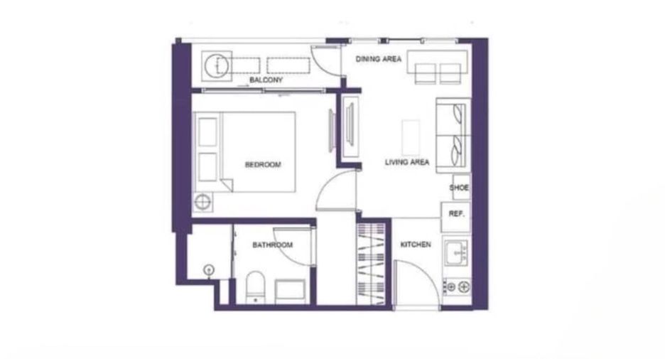 For rent 1 bed condo in Watthana, Bangkok