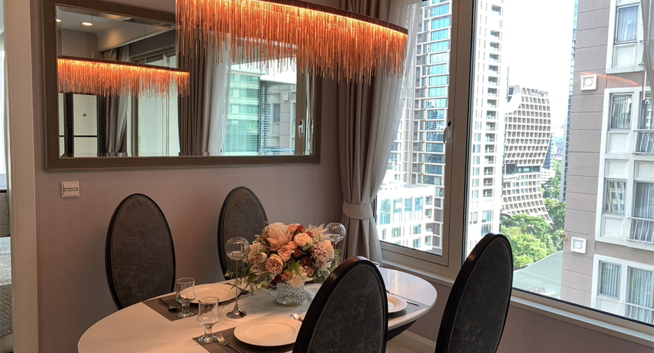 Condo en alquiler de 2 habitaciones en Pathum Wan, Bangkok