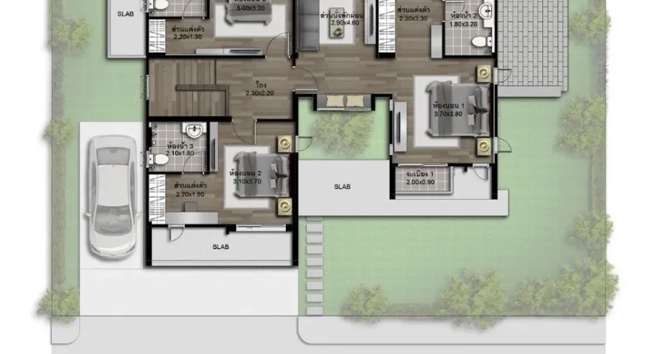 Haus zur Miete mit 4 Zimmer in Lam Luk Ka, Pathum Thani