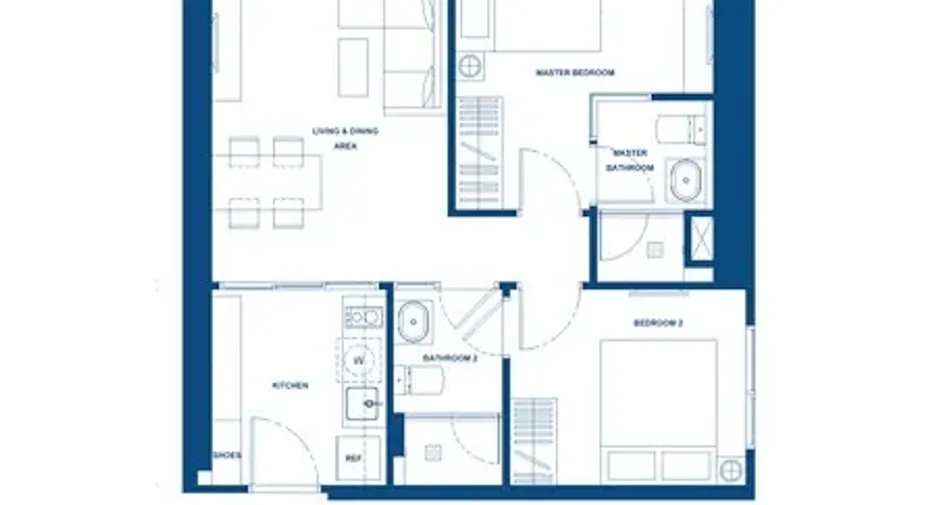 For rent 2 ベッドルーム condo in Chatuchak, Bangkok