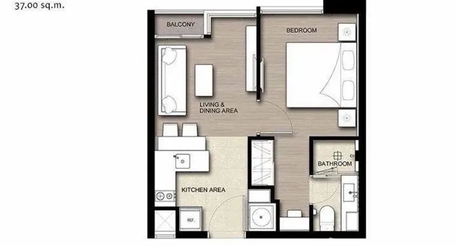 For sale and for rent 1 bed condo in Watthana, Bangkok