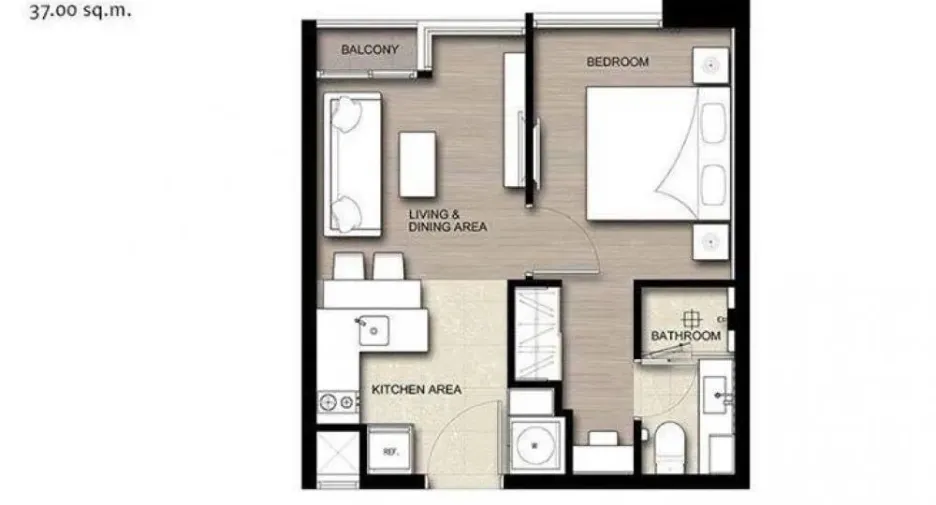 For sale and for rent 1 bed condo in Watthana, Bangkok