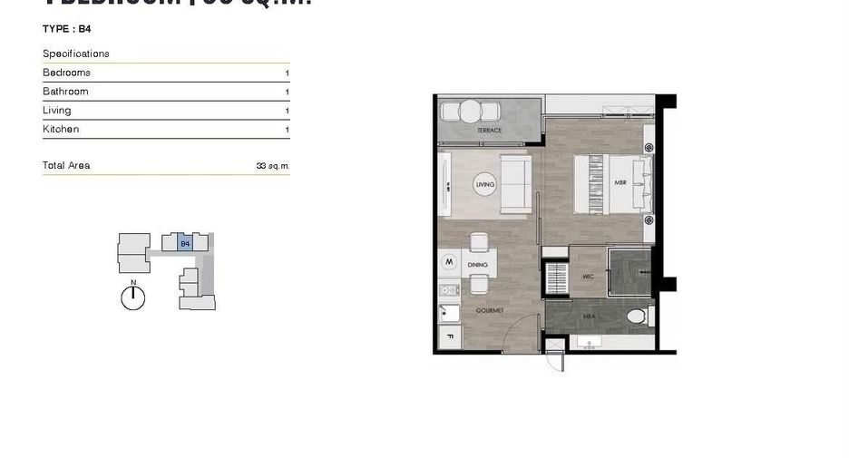 Wohnung zum Kauf mit 1 Zimmer in Bang Lamung, Chonburi