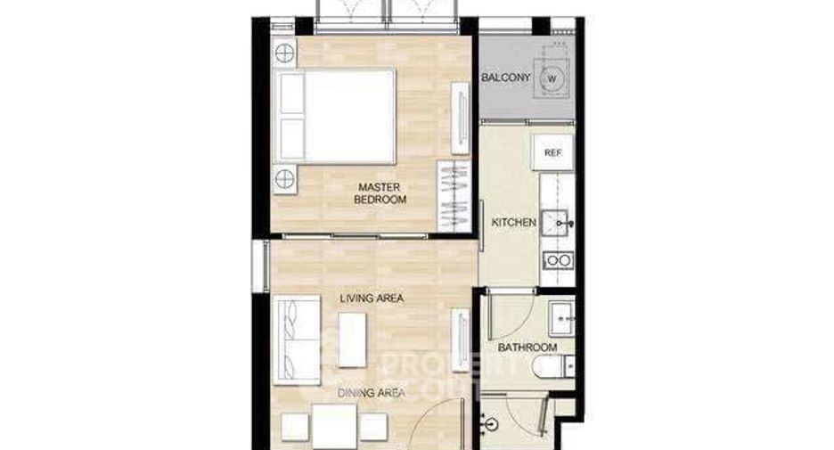 Condo en venta de 1 habitaciones en Watthana, Bangkok