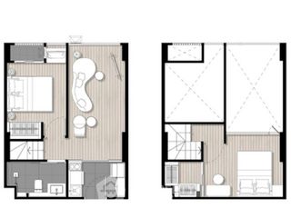 Condo en venta de 2 habitaciones en Bangkok Noi, Bangkok