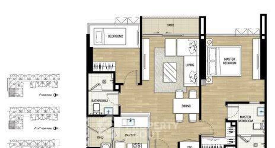 For rent 2 bedrooms condo in Khlong Toei, Bangkok