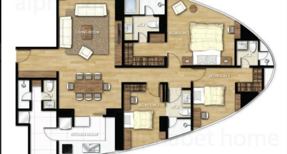 À vendre 3 chambres condo à Khlong Toei, Bangkok