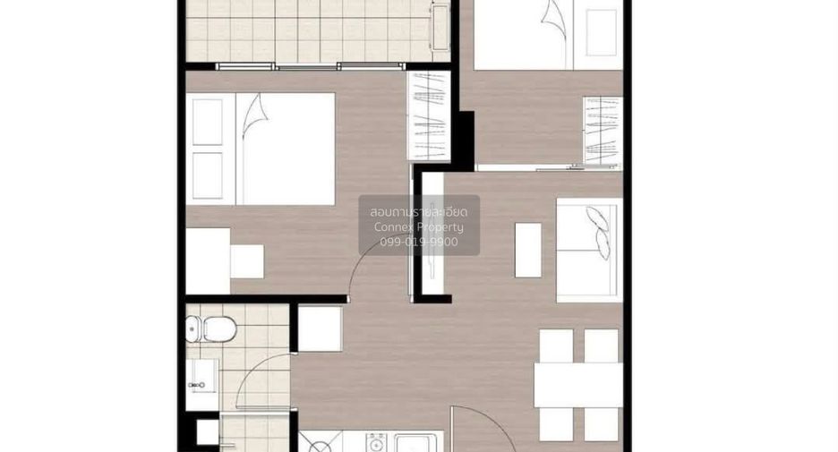 For rent 2 bedrooms condo in Lat Phrao, Bangkok