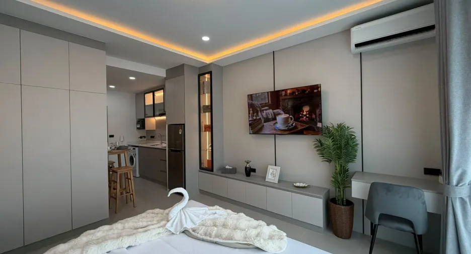 Wohnung zum Kauf mit Studio in Bang Lamung, Chonburi