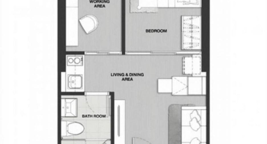 Condo en alquiler de 2 habitaciones en Watthana, Bangkok