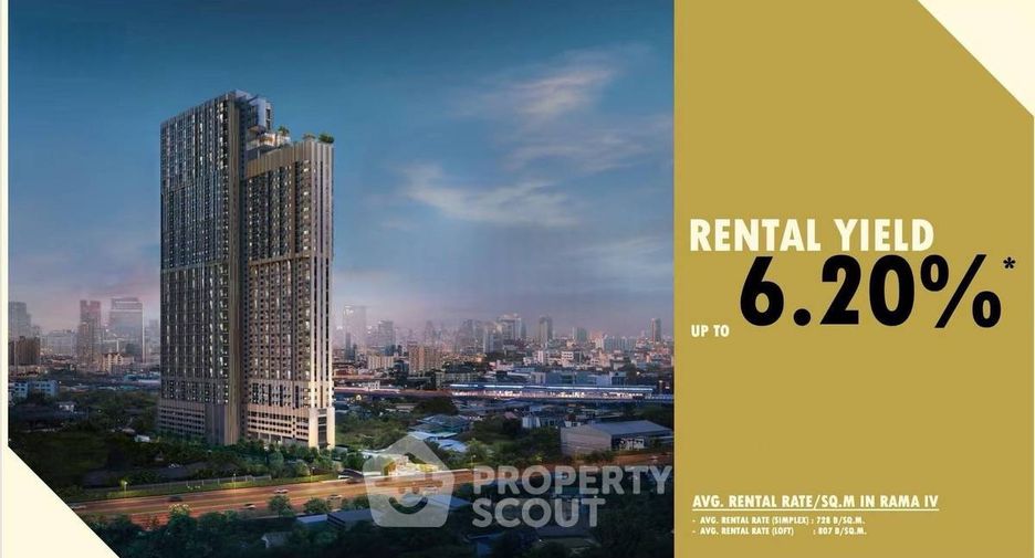 Condo en venta de 1 habitaciones en Khlong Toei, Bangkok