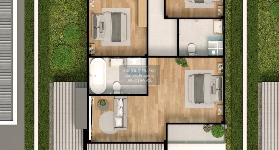 For rent 4 bedrooms house in Bang Phli, Samut Prakan