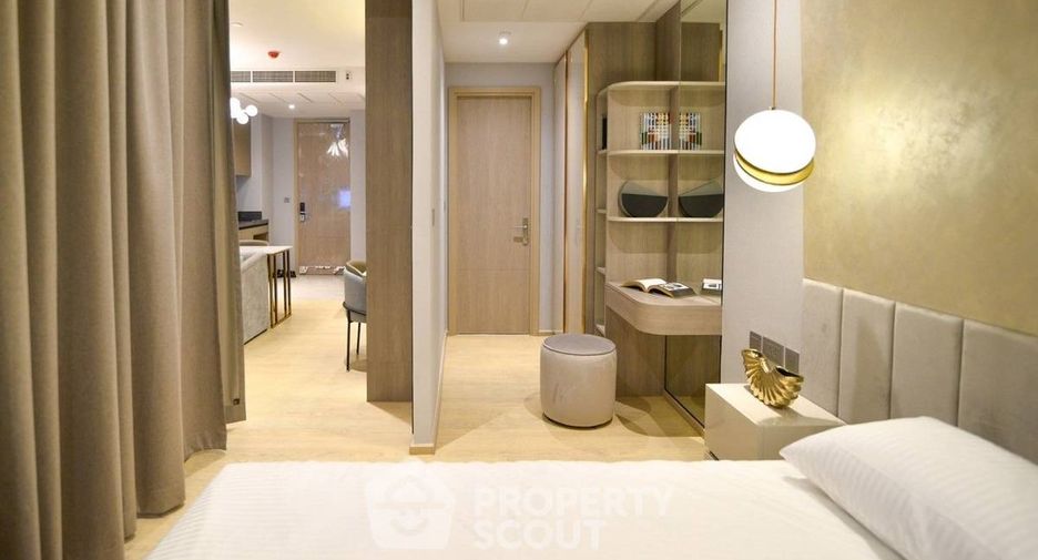 Wohnung zur Miete mit 1 Zimmer in Huai Khwang, Bangkok