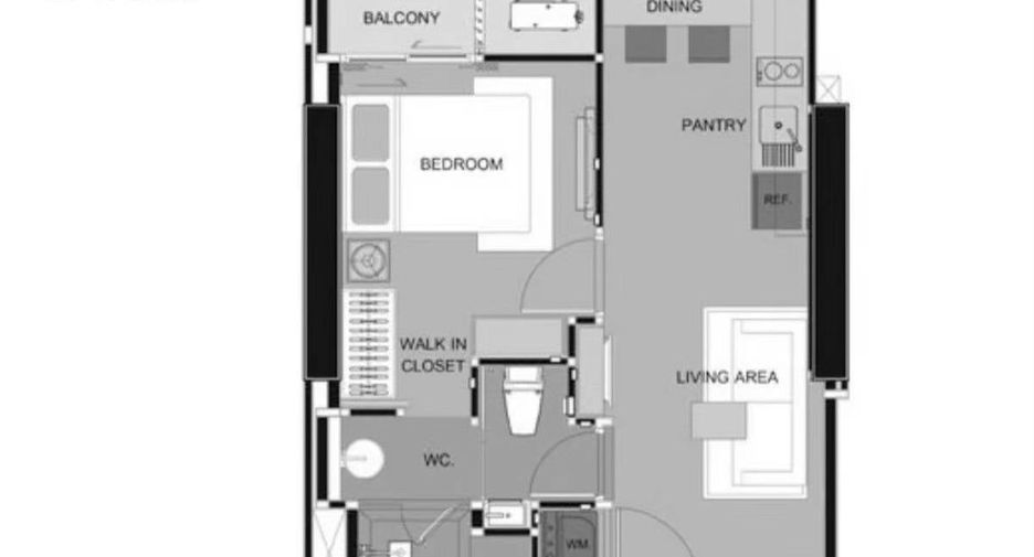 For rent 1 bed condo in Sathon, Bangkok