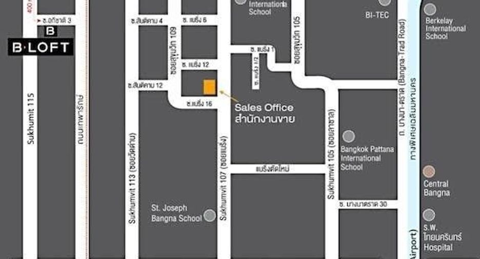 For sale studio condo in Mueang Samut Prakan, Samut Prakan