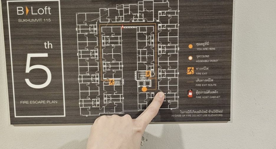 For sale studio condo in Mueang Samut Prakan, Samut Prakan