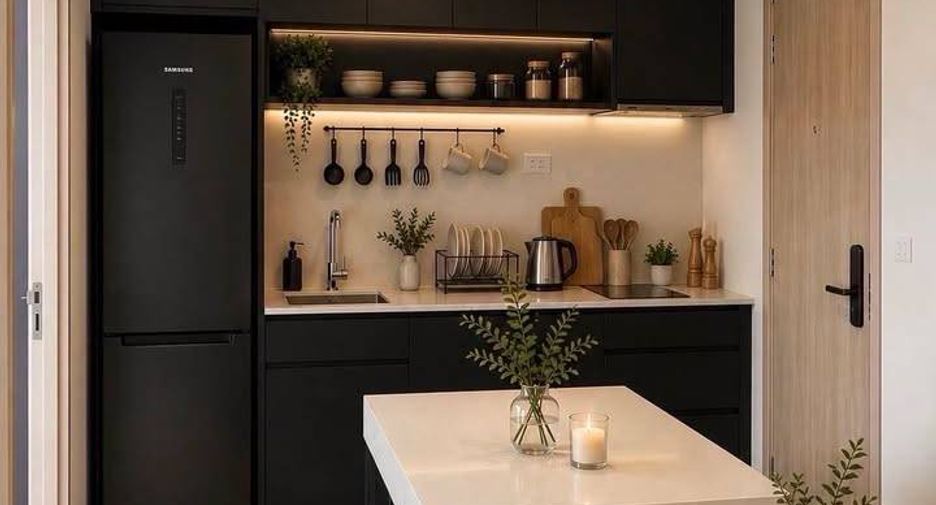 Condo en alquiler de 2 habitaciones en Huai Khwang, Bangkok