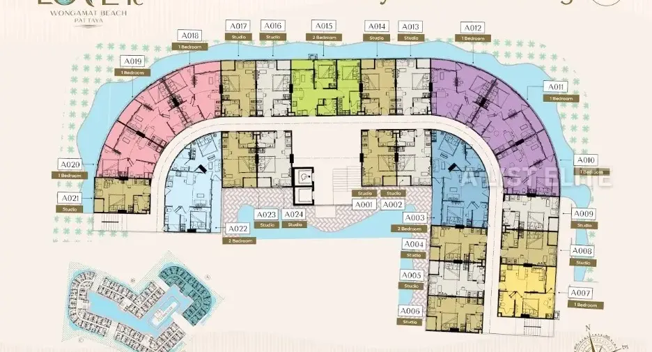 Condo en venta de 2 habitaciones en Bang Lamung, Chonburi